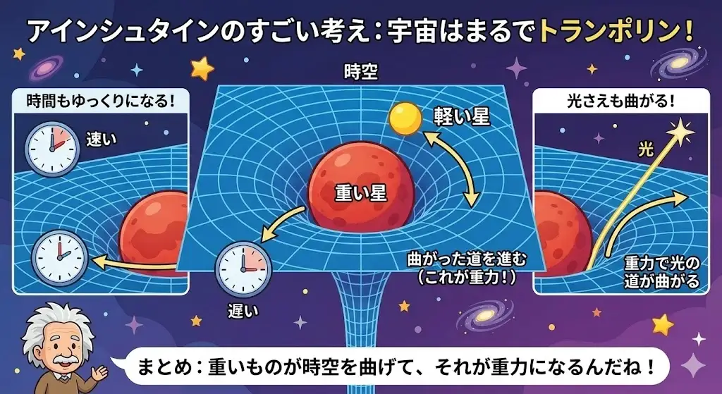 爱因斯坦广义相对论信息图 - 六年级学生
