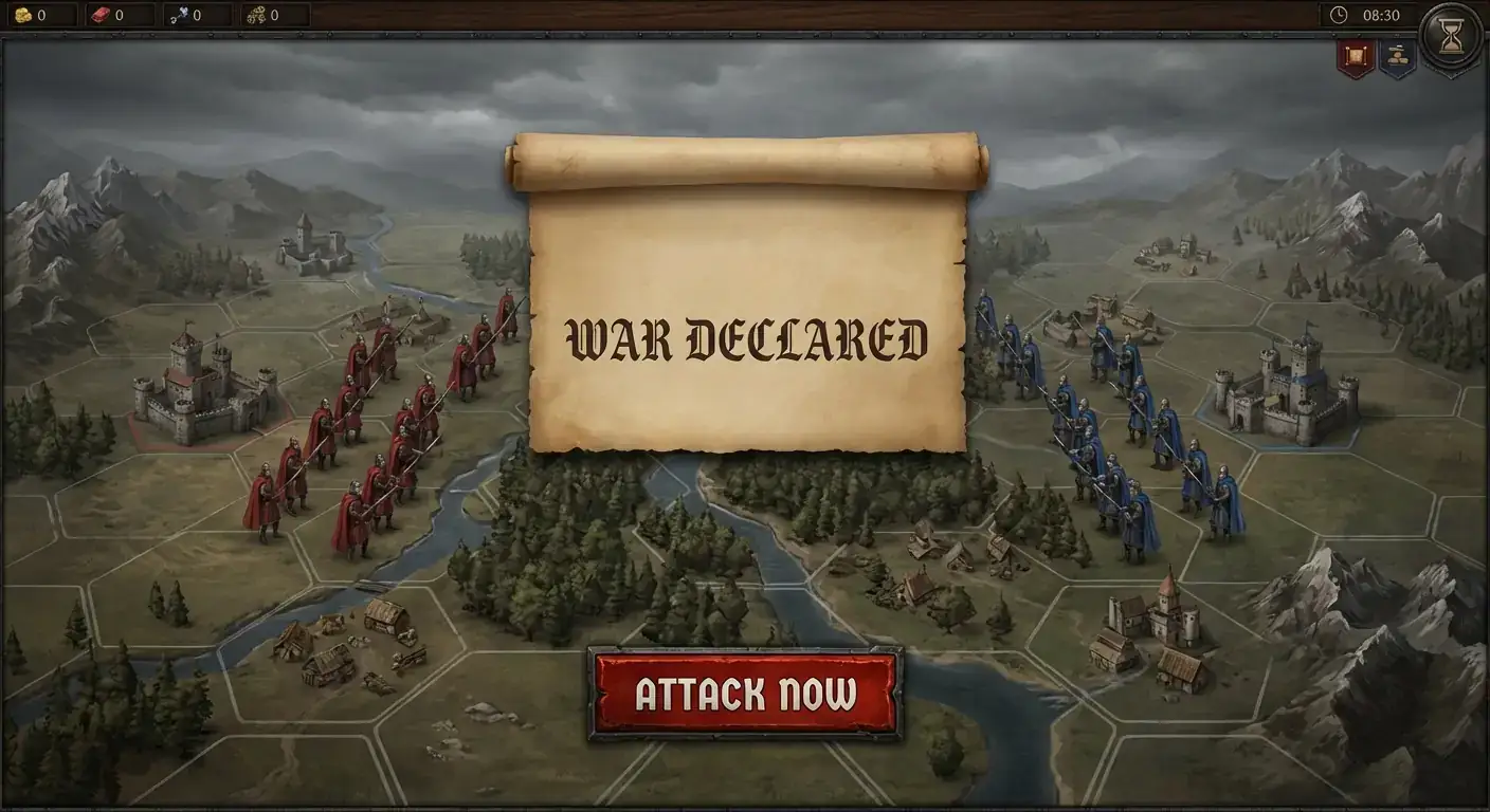 4X 策略游戏“宣战公告” (War Declaration)