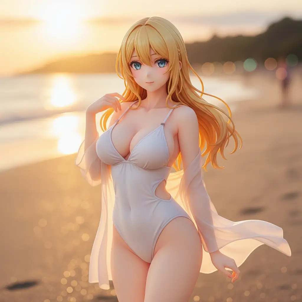 场景五:绑带泳衣的夏夜浪漫