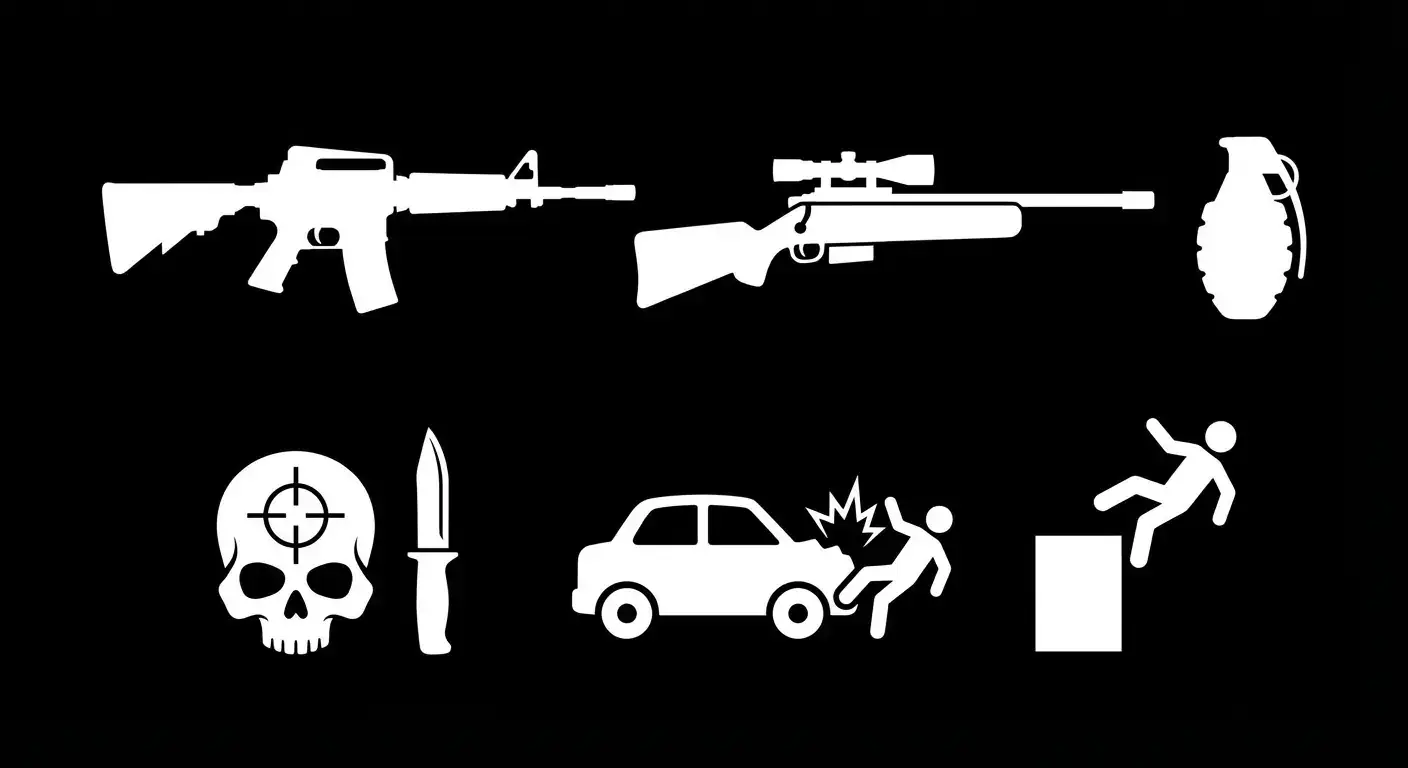 FPS 战术装备击杀图标 (Kill Feed / HUD Icons)