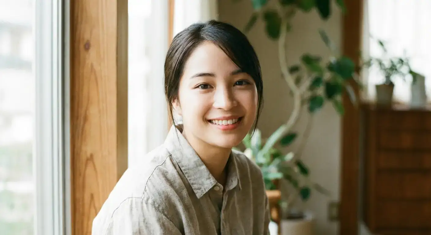 广濑铃日本女演员自然光肖像