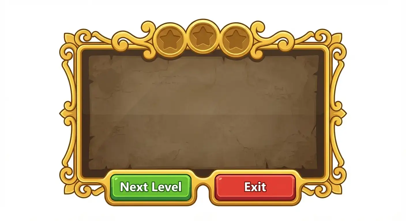 胜利结算界面面板 (Victory Modal Panel)