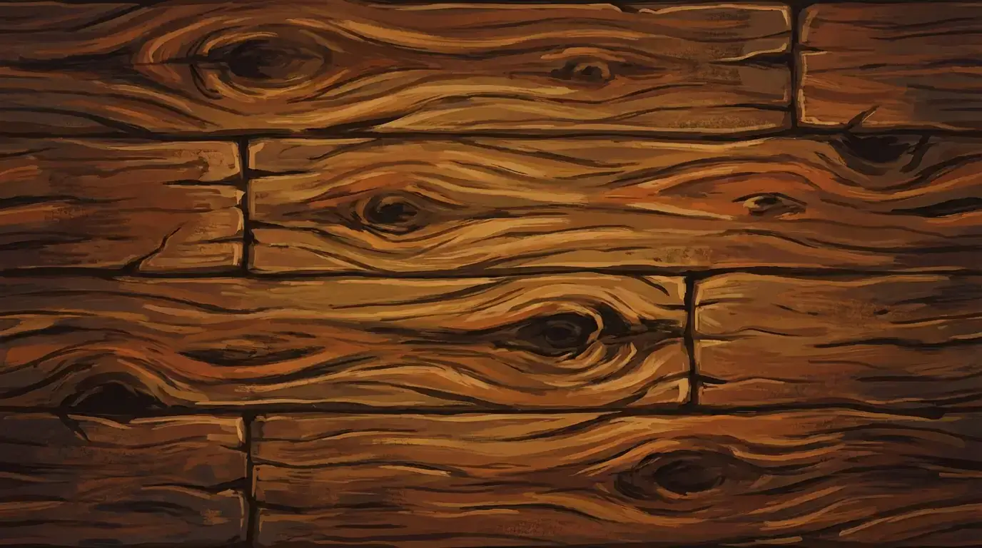 风格化手绘木纹 (Stylized Wood Hand-Painted)