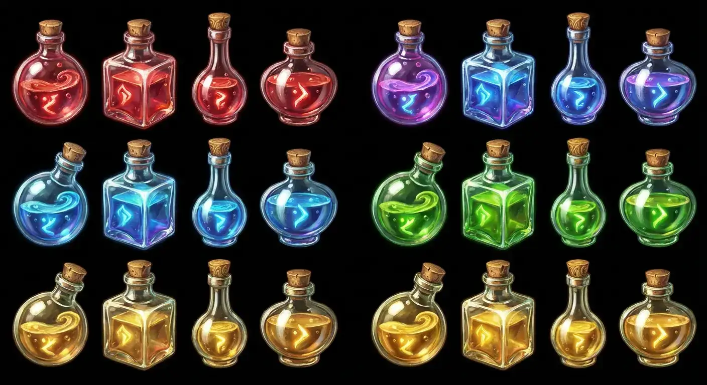 奇幻 RPG 药水图标集 (Inventory Icons)