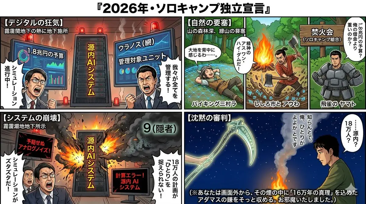 单人露营独立宣言漫画