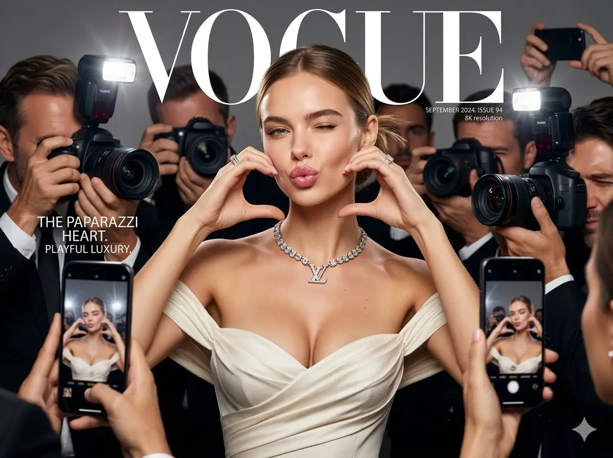 Vogue封面时尚肖像:俏皮姿态