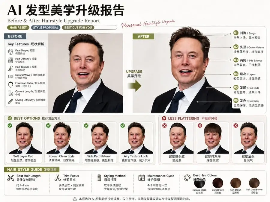 AI 五官美学升级报告 - 自然精致脸部方案