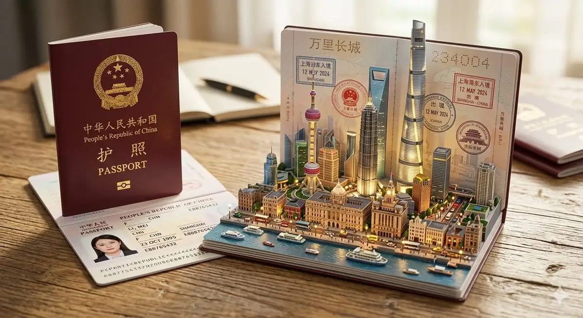 中国护照立体书 | 3D上海城市微缩景观