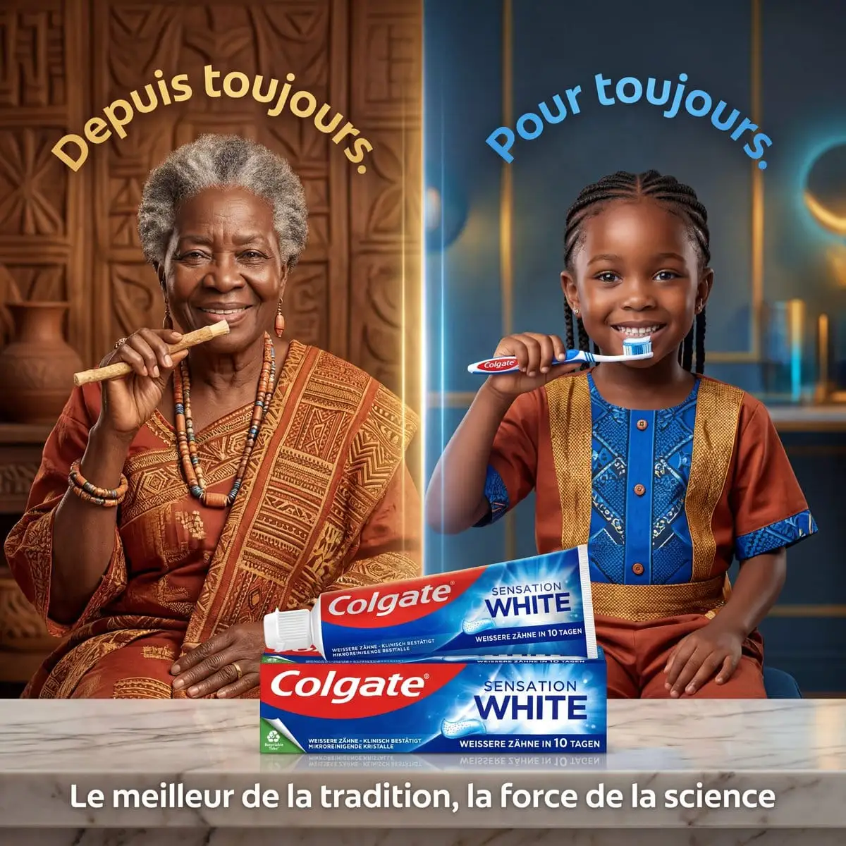 Colgate 传统与科学广告创作