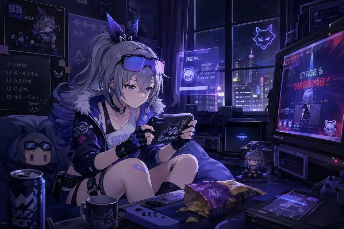 Silver Wolf 游戏角色插画生成器
