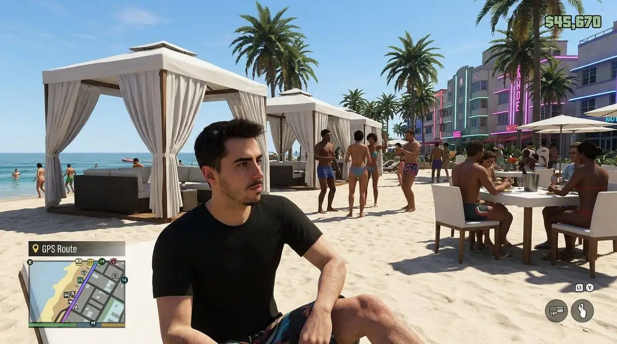 GTA6 迈阿密风海滩俱乐部游戏截图生成器