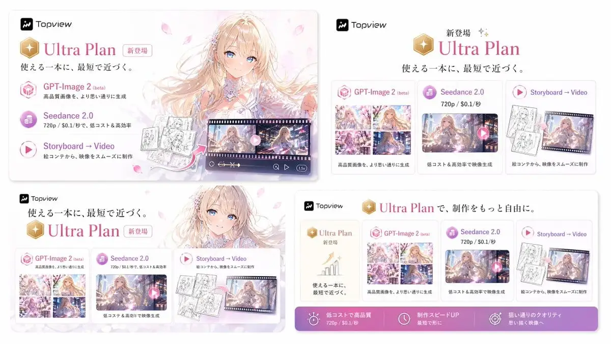 日文Ultra Plan推广分镜脚本