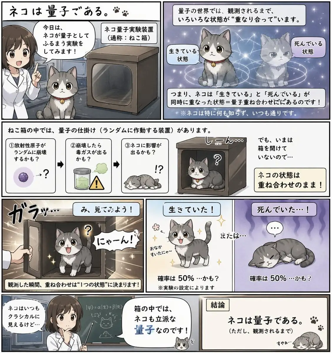 量子猫漫画:量子物理趣味漫画生成器