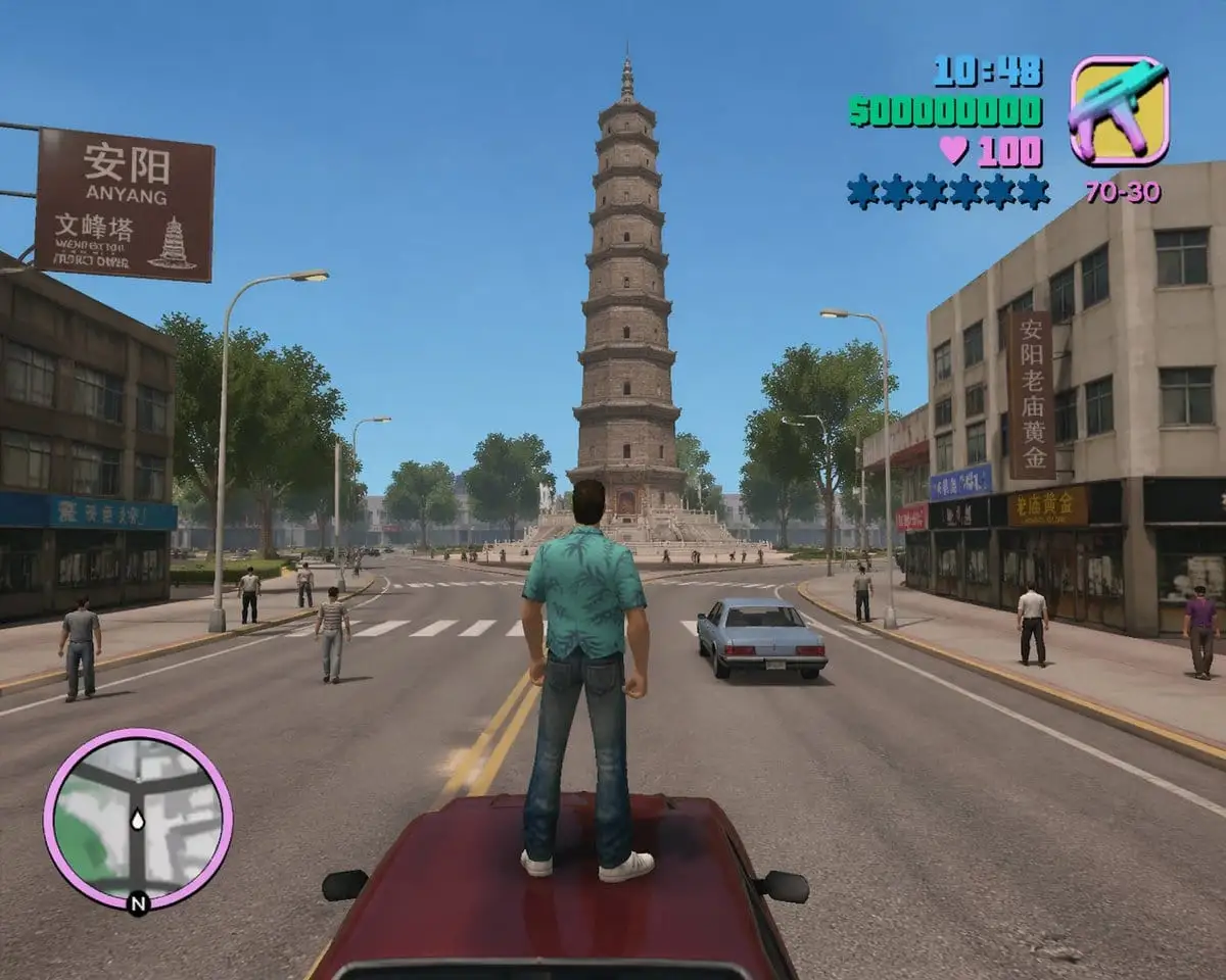 GTA安阳概念截图:游戏与现实的跨界融合