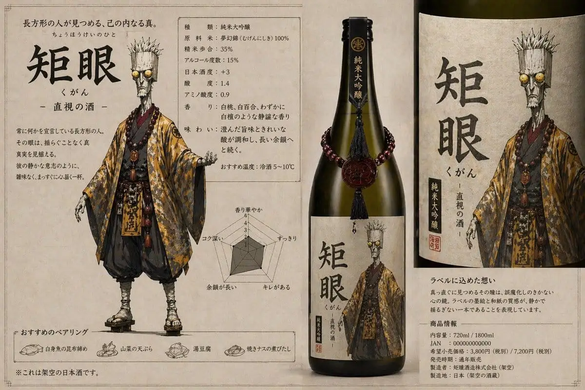 角色灵感清酒品牌设计