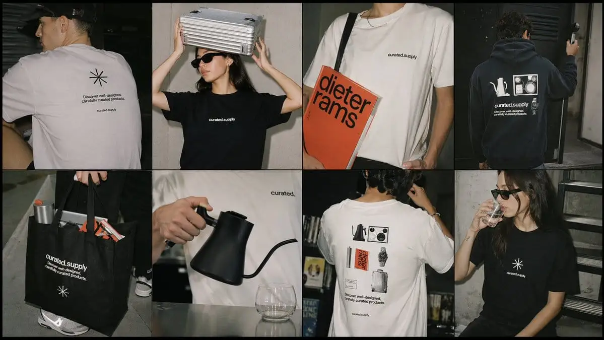 街头服饰Lookbook网格排版 | 时尚周边营销拼贴画