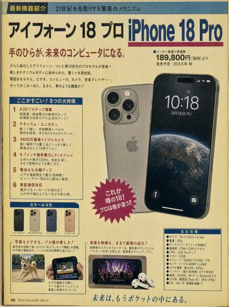 复古日式科技杂志排版:21世纪设备老派演绎