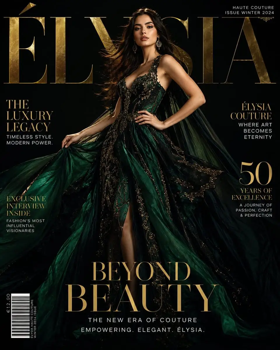 ÉLYSIA:百万美元级奢华时尚杂志封面视觉大片