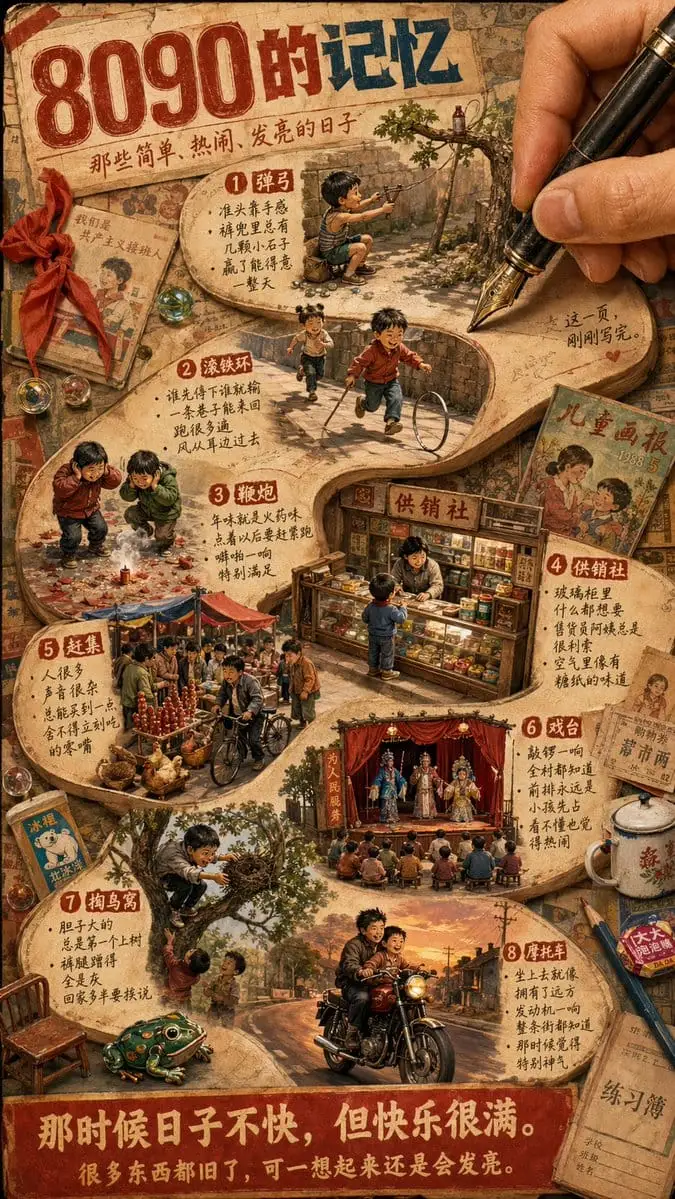 复古中国童年记忆海报生成器