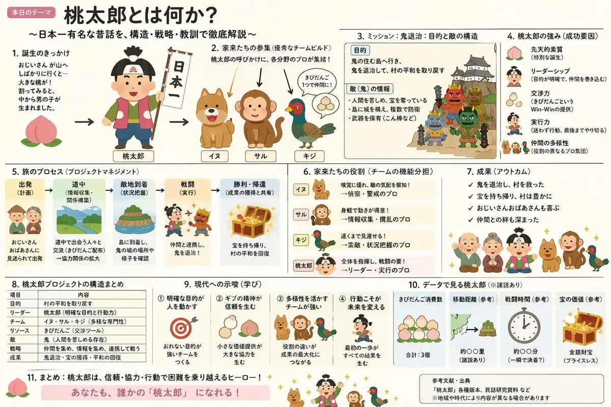 和风混搭·桃太郎高密度图解Slides