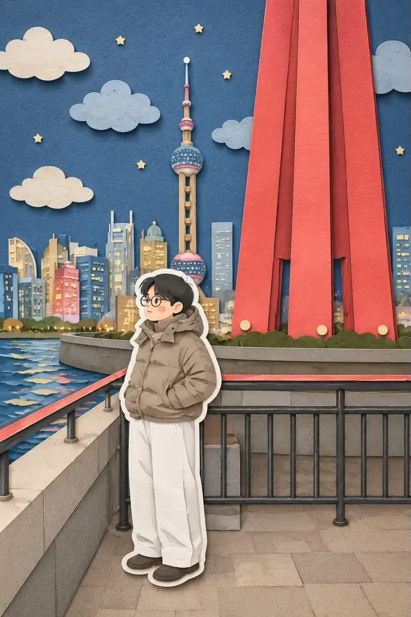 剪纸立体插画风|纸艺透视美学转换