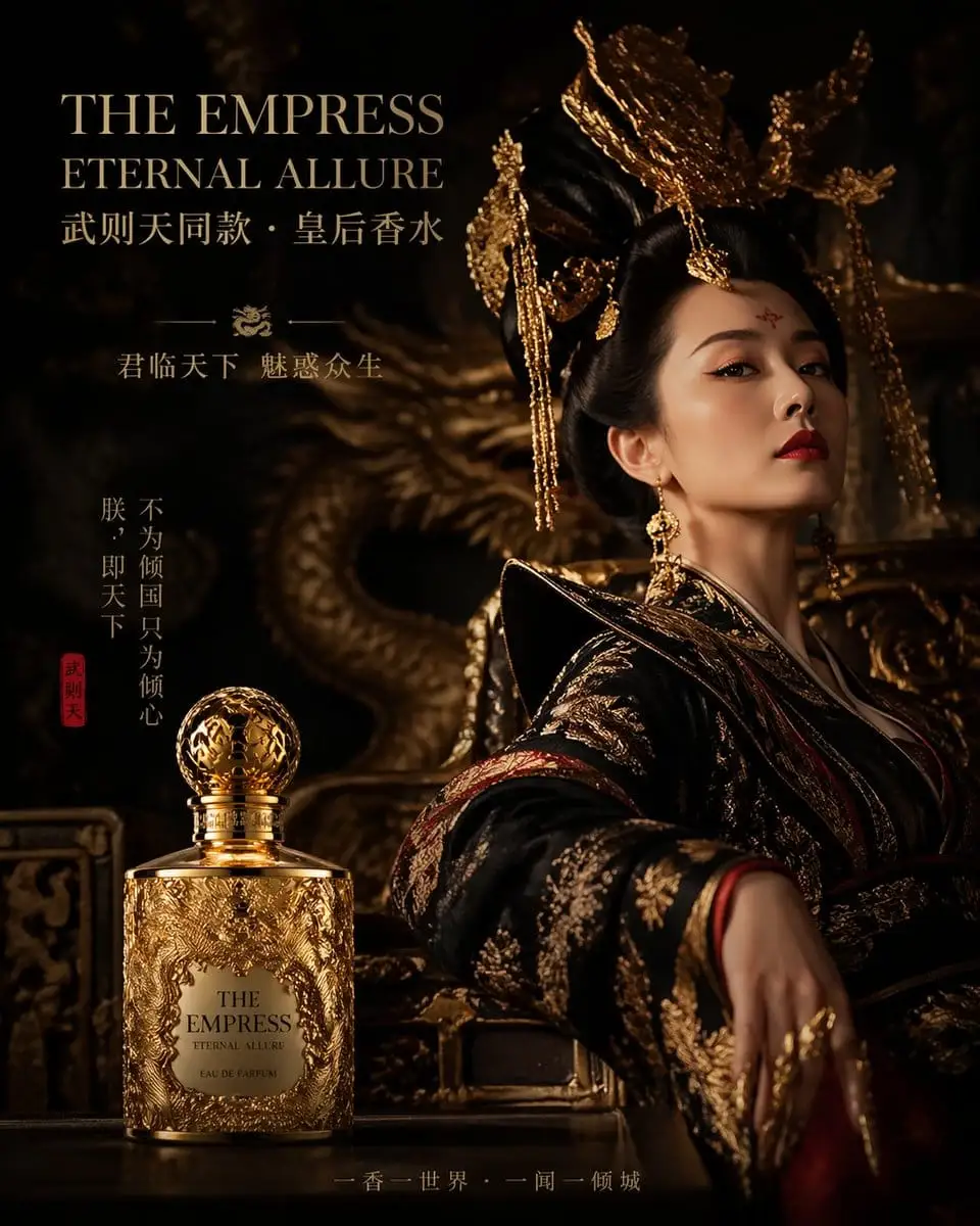 武则天主题皇家香水广告大片·暗黑宫廷风