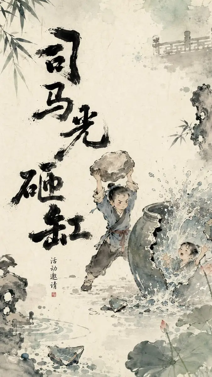 草船借箭·东方水墨动态视觉海报