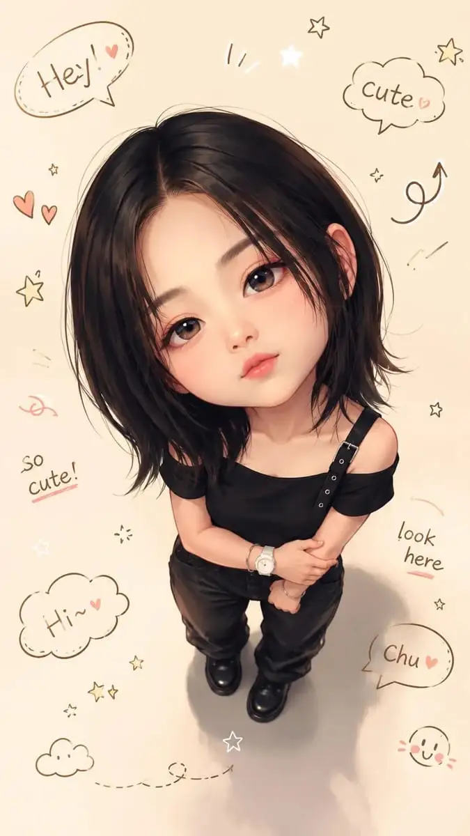 萌系Q版大头插画 | 照片转半写实可爱头像