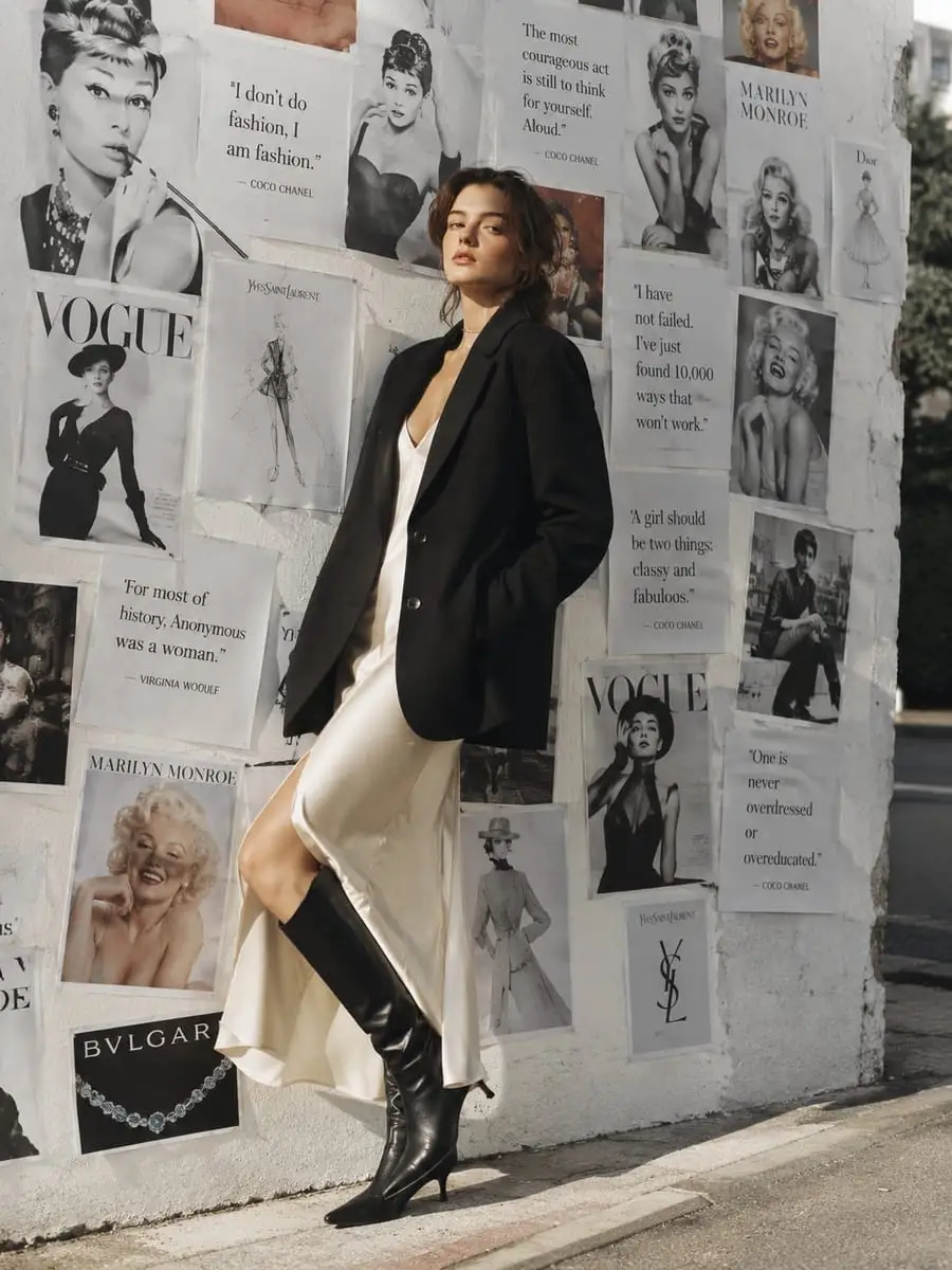 巴黎Vogue画报墙:电影感复古人像