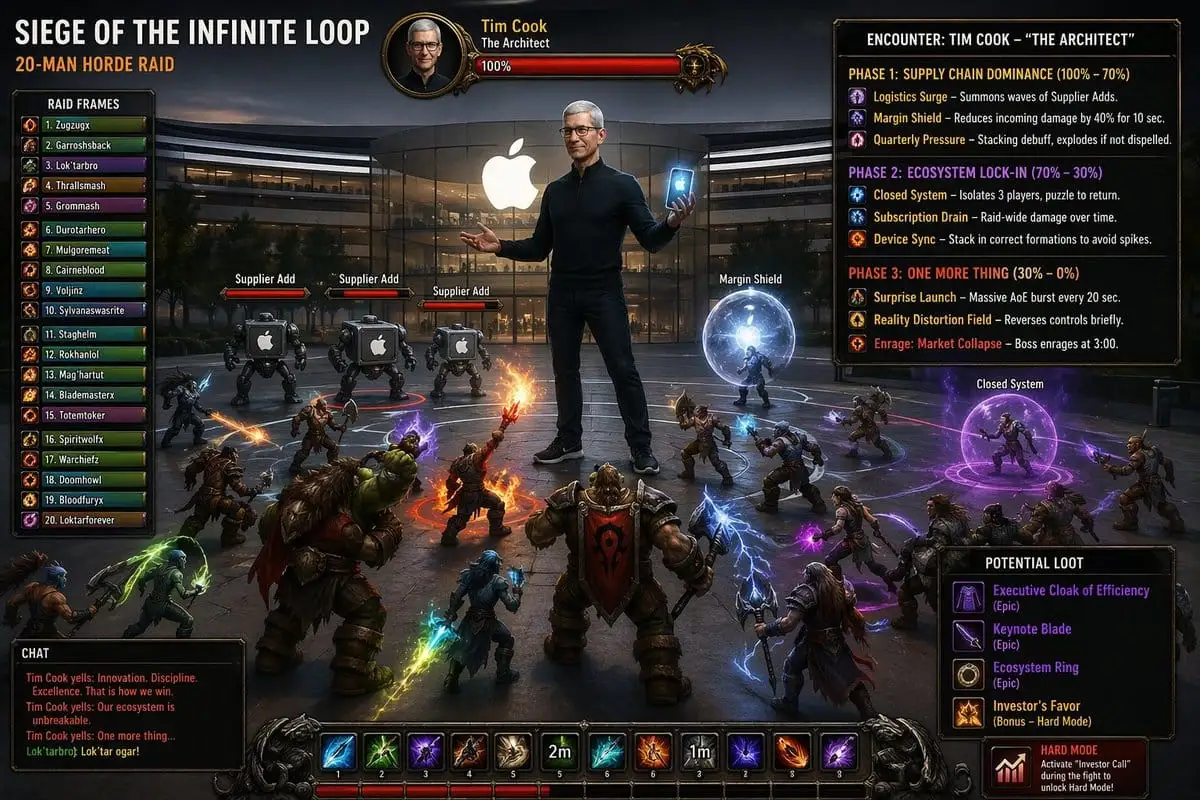 Tim Cook MMO团本Boss加载界面创作神器