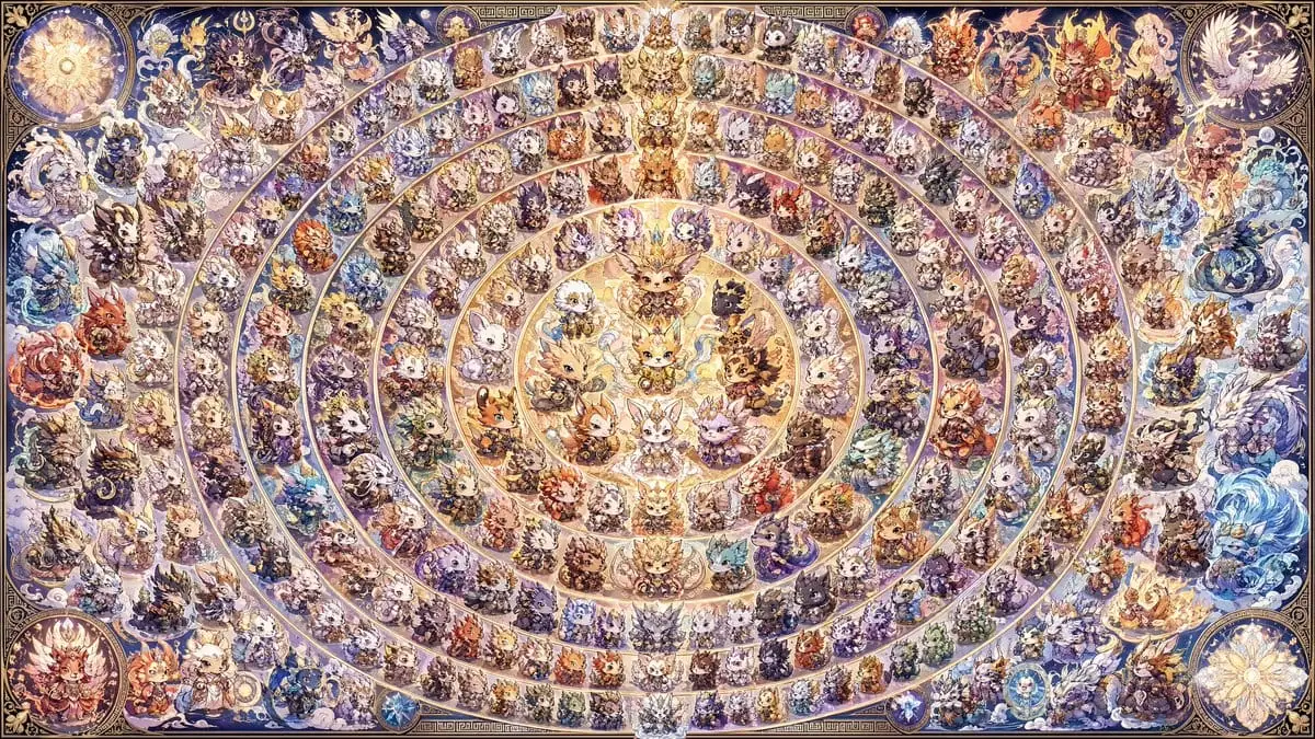 108个Q版奇幻曼陀罗海报生成器
