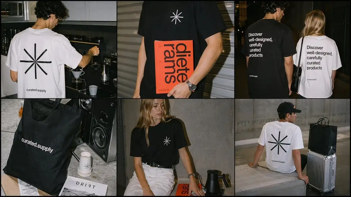 极简街头服饰周边网格图 | 品牌拼贴生成器