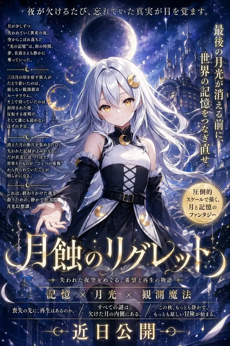 日式奇幻星空动漫电影海报生成器