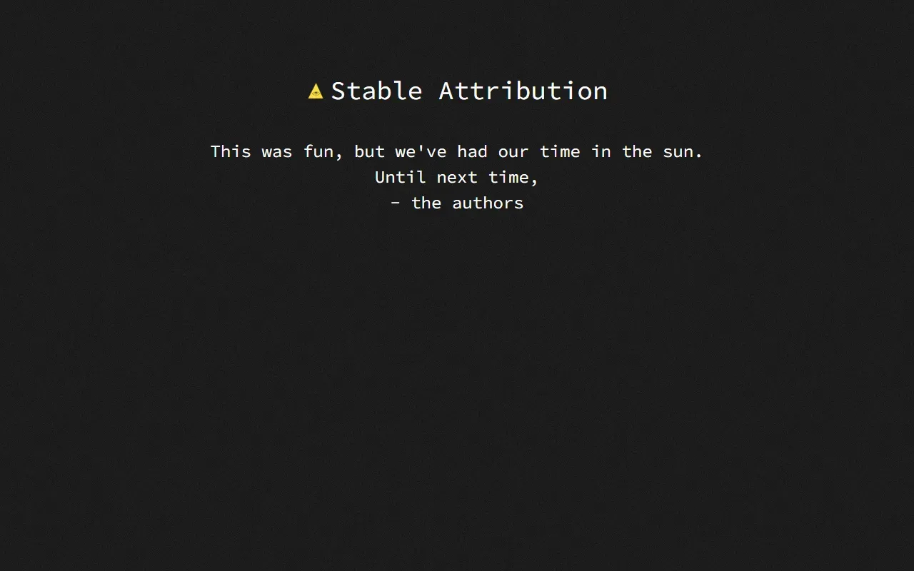 Stableattribution 截图