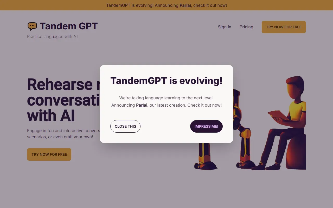 Tandem GPT 截图