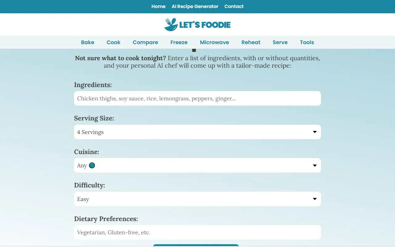 Letsfoodie 截图