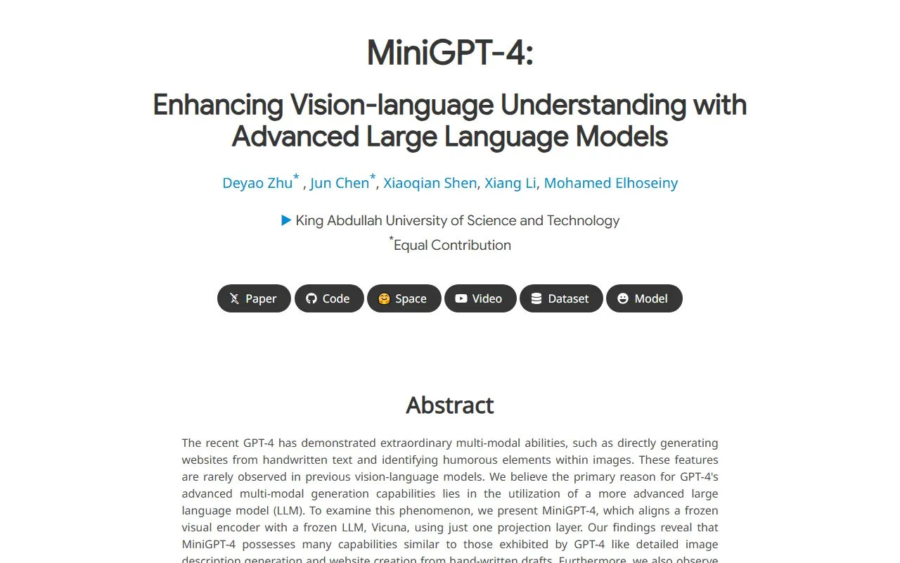 MiniGPT 截图