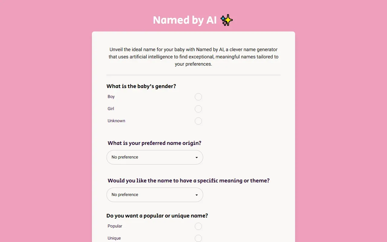 Namedbyai 截图
