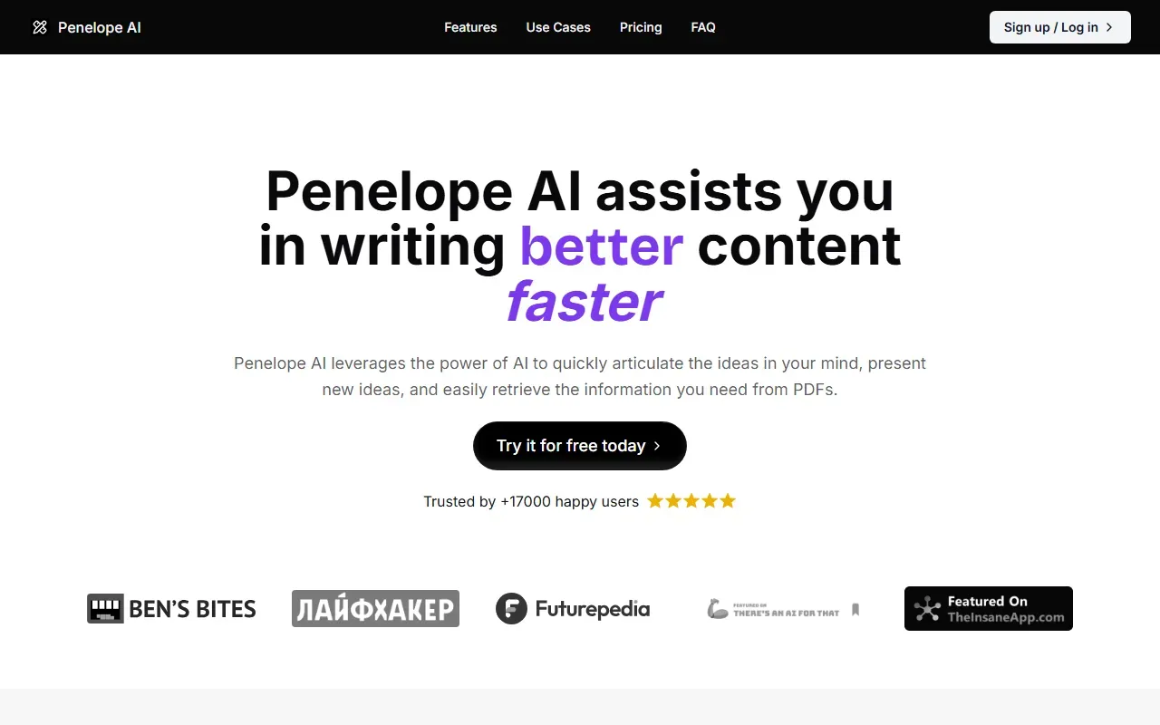 Penelope AI 截图